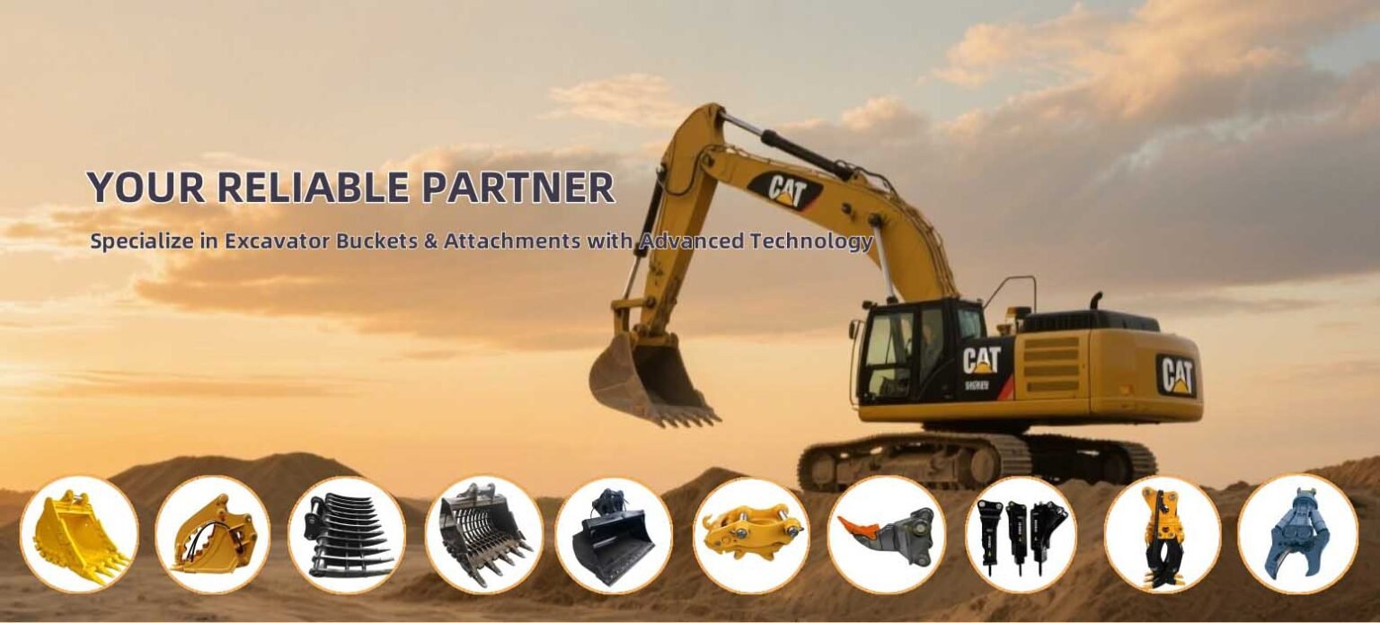 excavator bucket banner