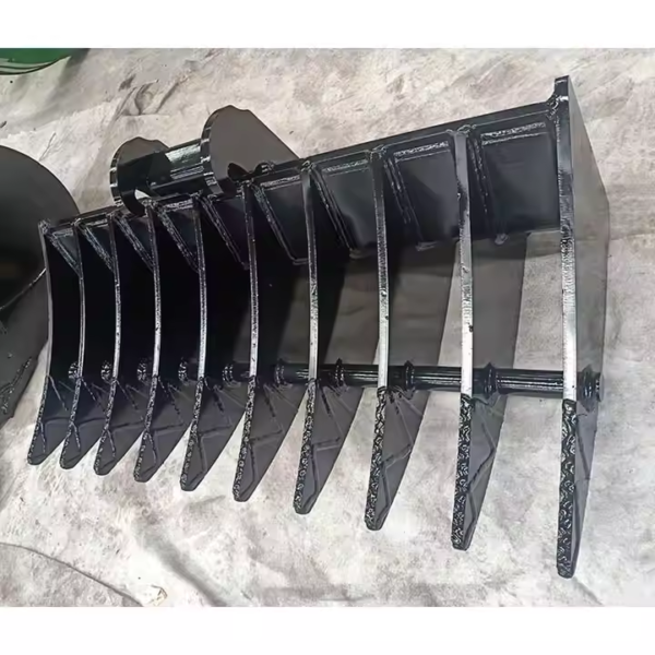 mini digger rake bucket
